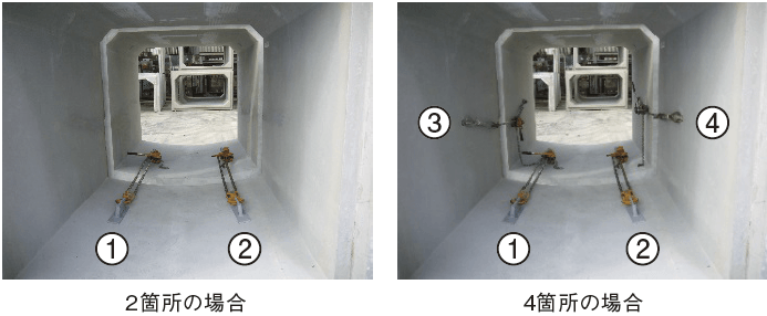 引寄せ器材設置の画像